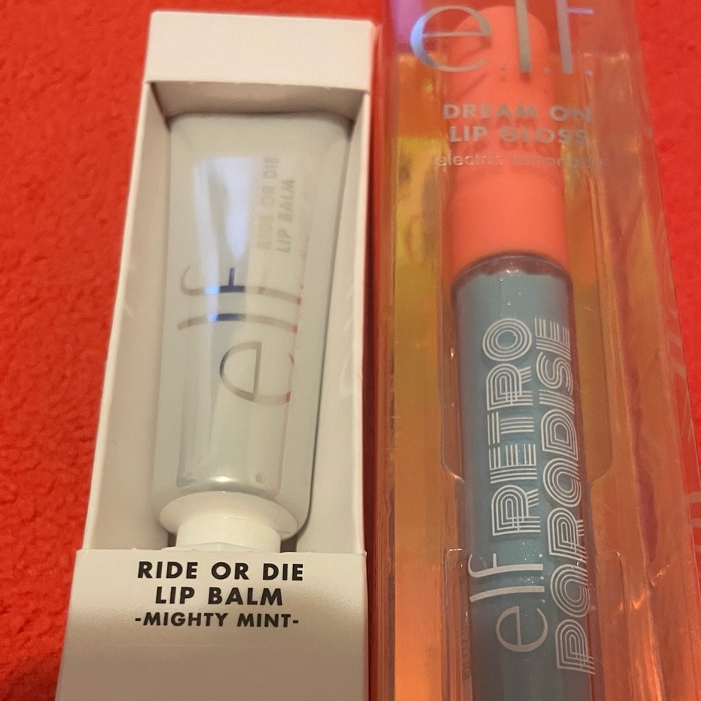 Elf Ride or Die Lip Balm + Elf Retro Paradise Lip Gloss